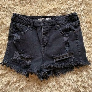 High Rise Fringe Shorts